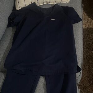 Figs Midnight Blue Scrub Top